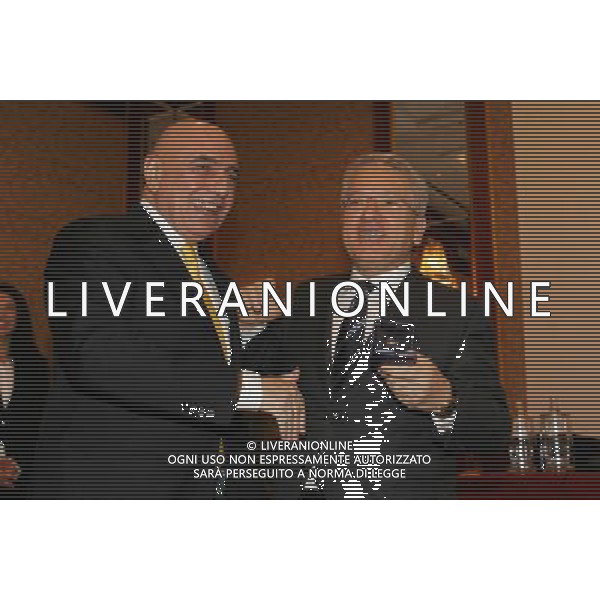 Milano 22-12-2008 premiazione Lega Calcio stagione sportiva 2007/08 nella foto adriano galliani e antonio matarrese ph marco luzzani/ag aldo liverani s.a.s.