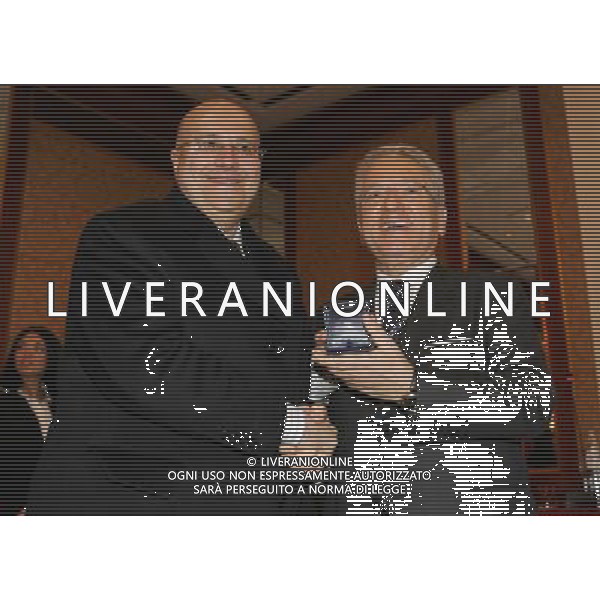 Milano 22-12-2008 premiazione Lega Calcio stagione sportiva 2007/08 nella foto pier paolo marino e antonio matarrese ph marco luzzani/ag aldo liverani s.a.s.