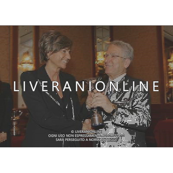 Milano 22-12-2008 premiazione Lega Calcio stagione sportiva 2007/08 nella foto Francesca menarini e antonio matarrese ph marco luzzani/ag aldo liverani s.a.s.