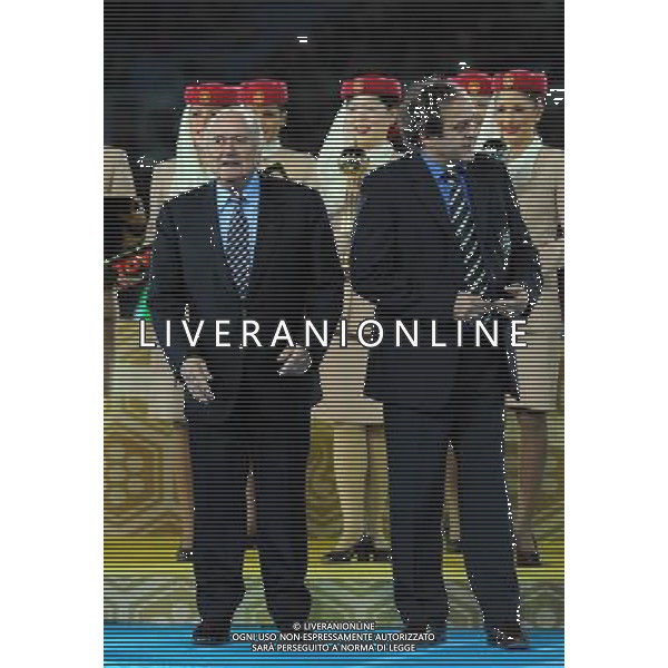 FIFA Club World Cup Japan 2008 Finale 1°-2° Posto Yokohama - 21.12.2008 Manchester United(ENG)-Liga de Quito(ECU) Nella Foto:BLATTER JOSEPH-PLATINI MICHEL /Ph.Vitez-Ag. Aldo Liverani