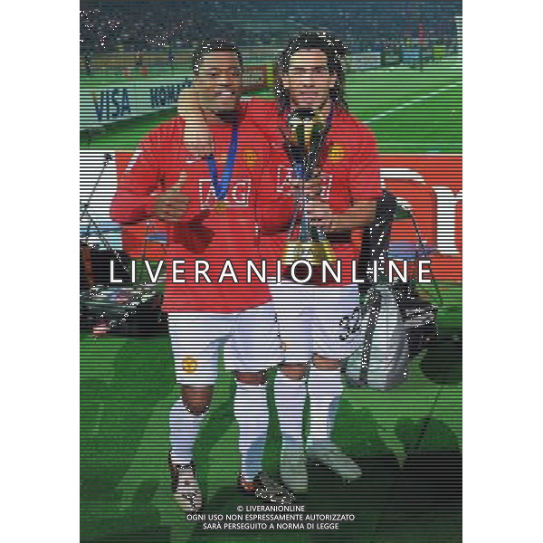 FIFA Club World Cup Japan 2008 Finale 1°-2° Posto Yokohama - 21.12.2008 Manchester United(ENG)-Liga de Quito(ECU) Nella Foto:EVRA PATRICE-TEVEZ CARLOS /Ph.Vitez-Ag. Aldo Liverani