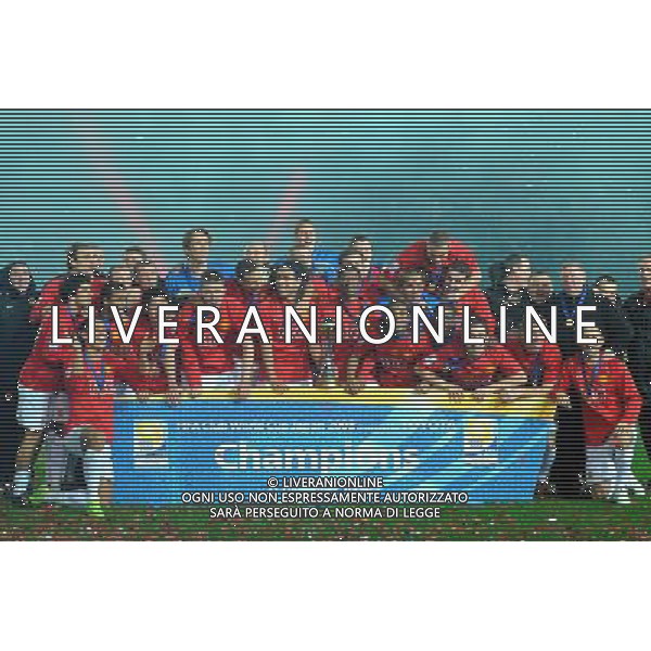 FIFA Club World Cup Japan 2008 Finale 1°-2° Posto Yokohama - 21.12.2008 Manchester United(ENG)-Liga de Quito(ECU) Nella Foto:FESTEGGIAMENTI MANCHESTER /Ph.Vitez-Ag. Aldo Liverani