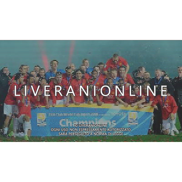 FIFA Club World Cup Japan 2008 Finale 1°-2° Posto Yokohama - 21.12.2008 Manchester United(ENG)-Liga de Quito(ECU) Nella Foto:FESTEGGIAMENTI MANCHESTER /Ph.Vitez-Ag. Aldo Liverani