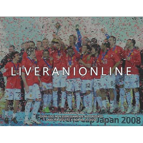 FIFA Club World Cup Japan 2008 Finale 1°-2° Posto Yokohama - 21.12.2008 Manchester United(ENG)-Liga de Quito(ECU) Nella Foto:FESTEGGIAMENTI MANCHESTER /Ph.Vitez-Ag. Aldo Liverani