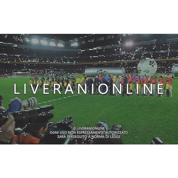 FIFA Club World Cup Japan 2008 Finale 1°-2° Posto Yokohama - 21.12.2008 Manchester United(ENG)-Liga de Quito(ECU) Nella Foto:FOTOGRAFI DAVANTI ALLE SQUADRE SCHIERATE /Ph.Vitez-Ag. Aldo Liverani