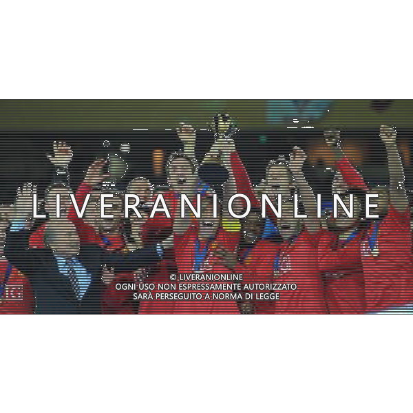 FIFA Club World Cup Japan 2008 Finale 1°-2° Posto Yokohama - 21.12.2008 Manchester United(ENG)-Liga de Quito(ECU) Nella Foto:MANCHESTER ALZA LA COPPA /Ph.Vitez-Ag. Aldo Liverani