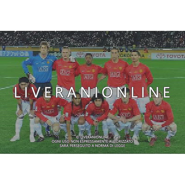FIFA Club World Cup Japan 2008 Finale 1°-2° Posto Yokohama - 21.12.2008 Manchester United(ENG)-Liga de Quito(ECU) Nella Foto:MANCHESTER UNITED FORMAZIONE /Ph.Vitez-Ag. Aldo Liverani