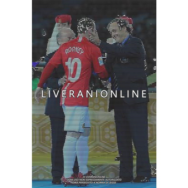 FIFA Club World Cup Japan 2008 Finale 1°-2° Posto Yokohama - 21.12.2008 Manchester United(ENG)-Liga de Quito(ECU) Nella Foto:PALTINI MICHEL-BLATTER JOSEPH-ROONEY WAYNE /Ph.Vitez-Ag. Aldo Liverani