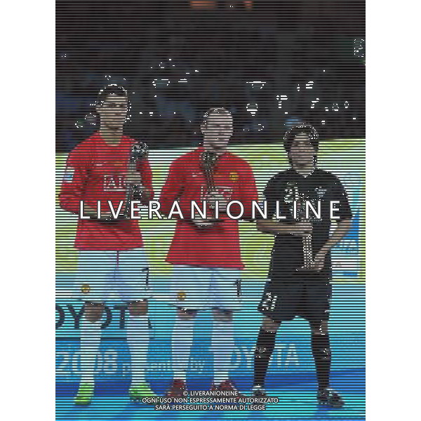 FIFA Club World Cup Japan 2008 Finale 1°-2° Posto Yokohama - 21.12.2008 Manchester United(ENG)-Liga de Quito(ECU) Nella Foto:RONALDO CRISTIANO-ROONEY WAYNE-MANSO ALEJANDRO /Ph.Vitez-Ag. Aldo Liverani