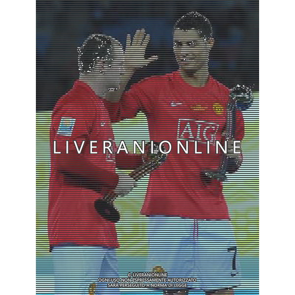 FIFA Club World Cup Japan 2008 Finale 1°-2° Posto Yokohama - 21.12.2008 Manchester United(ENG)-Liga de Quito(ECU) Nella Foto:RONALDO CRISTIANO-ROONEY WAYNE /Ph.Vitez-Ag. Aldo Liverani