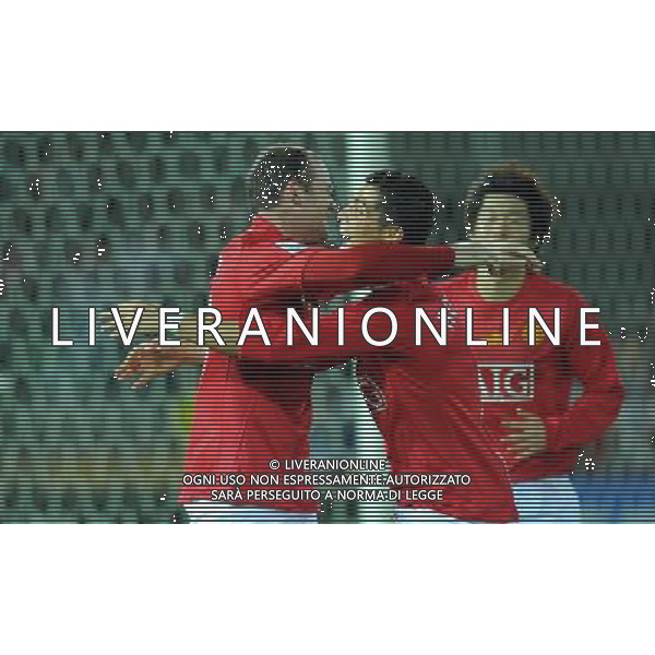 FIFA Club World Cup Japan 2008 Finale 1°-2° Posto Yokohama - 21.12.2008 Manchester United(ENG)-Liga de Quito(ECU) Nella Foto:ROONEY WAYNE-RONALDO CRISTIANO /Ph.Vitez-Ag. Aldo Liverani