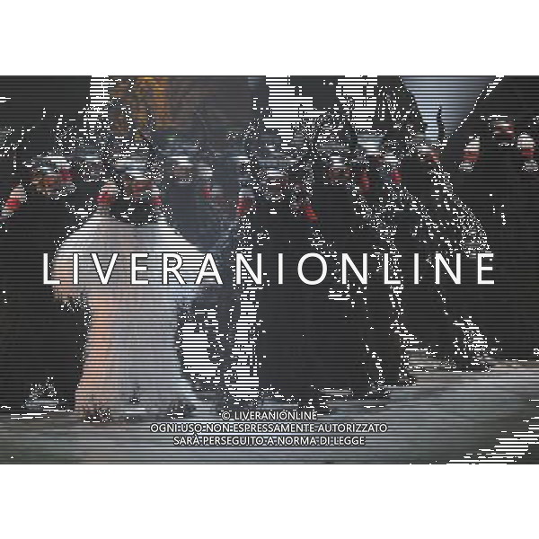 CHENGDU - DECEMBER 27: Dancers perform in the musical \'Tibetan Riddle\' in Chengdu of southwest China\'s Sichuan province Saturday, Dec. 27, 2008. The musical \'Tibetan Riddle\', presenting the original Tibetan culture with folk dances and songs, was staged in Chengdu on Saturday.(Photo By Evens Lee/ColorChinaPhoto) - AG. ALDO LIVERANI SAS ITALY ONLY