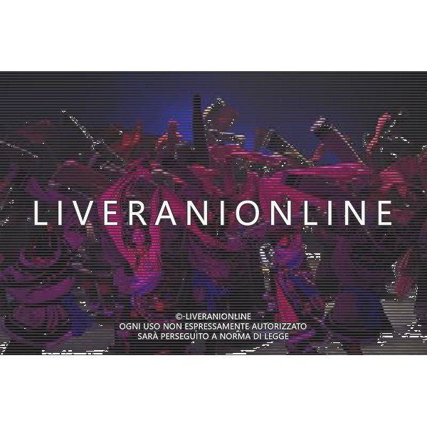 CHENGDU - DECEMBER 27: Dancers perform in the musical \'Tibetan Riddle\' in Chengdu of southwest China\'s Sichuan province Saturday, Dec. 27, 2008. The musical \'Tibetan Riddle\', presenting the original Tibetan culture with folk dances and songs, was staged in Chengdu on Saturday.(Photo By Evens Lee/ColorChinaPhoto) - AG. ALDO LIVERANI SAS ITALY ONLY