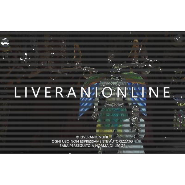 CHENGDU - DECEMBER 27: Dancers perform in the musical \'Tibetan Riddle\' in Chengdu of southwest China\'s Sichuan province Saturday, Dec. 27, 2008. The musical \'Tibetan Riddle\', presenting the original Tibetan culture with folk dances and songs, was staged in Chengdu on Saturday.(Photo By Evens Lee/ColorChinaPhoto) - AG. ALDO LIVERANI SAS ITALY ONLY