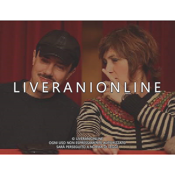 MILANO 7 GENNAIO 2009 CONFERENZA STAMPA DELLO SPETTACOLO TEATRALE \' MICHELINA\'. NELLA FOTO:GIAMPIERO INGRASSIA E MARIA AMELIA MONTI PH FRANCESCO BONFANTI-AG ALDO LIVERANI