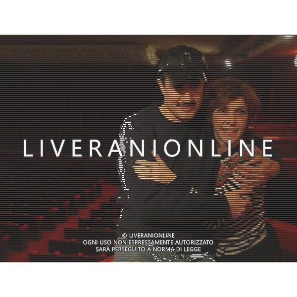 MILANO 7 GENNAIO 2009 CONFERENZA STAMPA DELLO SPETTACOLO TEATRALE \' MICHELINA\'. NELLA FOTO:GIAMPIERO INGRASSIA E MARIA AMELIA MONTI PH FRANCESCO BONFANTI-AG ALDO LIVERANI