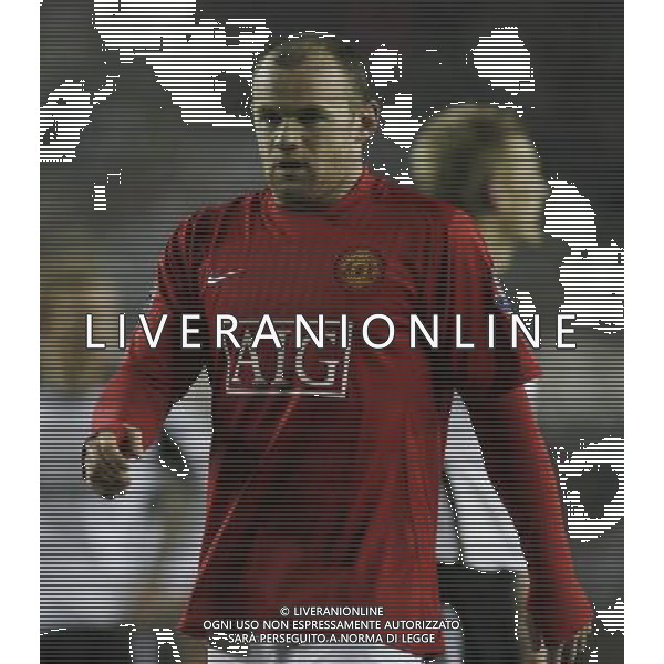 Manchester United\'s Wayne Rooney , Derby County Vs Manchester United, Carling Cup Semi Final 1st Leg, Pride Park, Derby, Date 070109, ph.ag ALDO LIVERANI SAS ONLY FOR ITALY