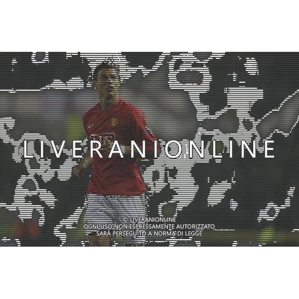 Manchester United\'s Cristiano Ronaldo , Derby County Vs Manchester United, Carling Cup Semi Final 1st Leg, Pride Park, Derby, Date 070109, ph.ag ALDO LIVERANI SAS ONLY FOR ITALY