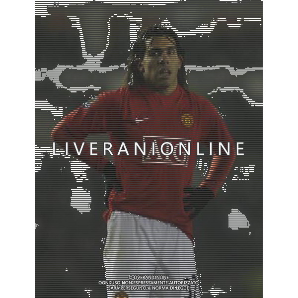 Manchester United\'s Carlos Tevez in action , Derby County Vs Manchester United, Carling Cup Semi Final 1st Leg, Pride Park, Derby, Date 070109, ph.ag ALDO LIVERANI SAS ONLY FOR ITALY