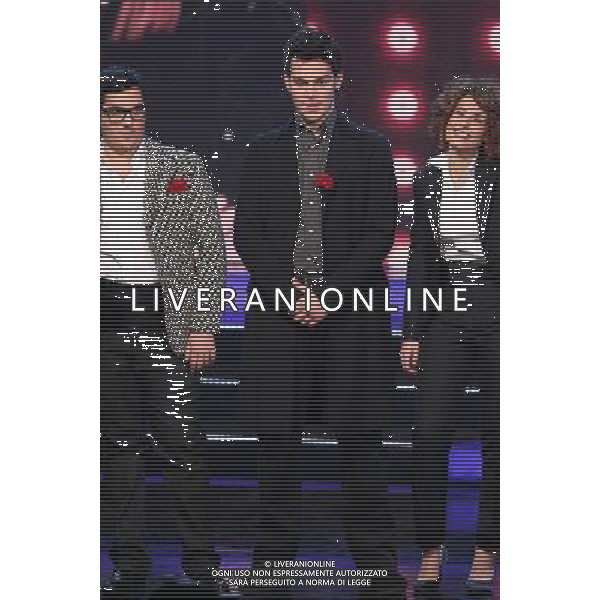 PRIMA PUNTATA DI \' X FACTOR\' - 2¡ EDIZIONE NELLA FOTO: DANIELE MAGRO - GIACOMO SALVIETTI - SERENA ABRAMI © ANTONIO SORANO - AG. ALDO LIVERANI SAS