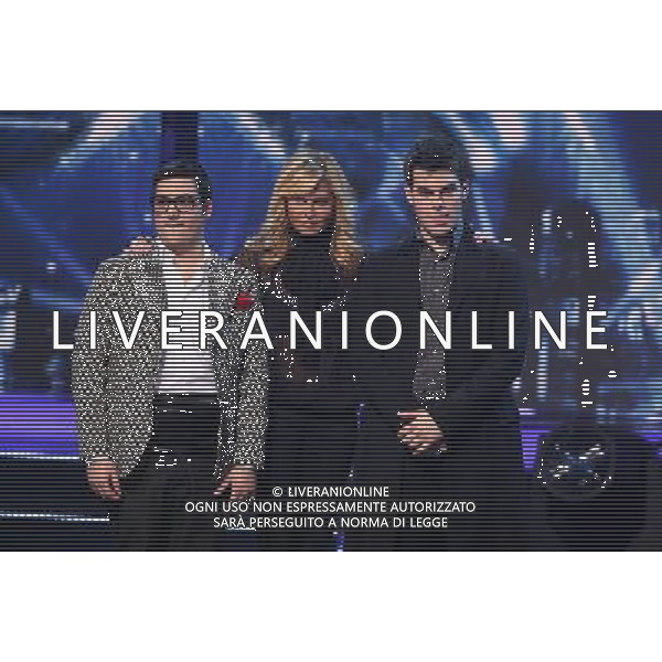 PRIMA PUNTATA DI \' X FACTOR\' - 2¡ EDIZIONE NELLA FOTO: DANIELE MAGRO - SIMONA VENTURA - GIACOMO SALVIETTI © ANTONIO SORANO - AG. ALDO LIVERANI SAS