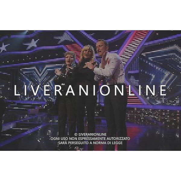 PRIMA PUNTATA DI \' X FACTOR\' - 2Á EDIZIONE NELLA FOTO: MARA MAIONCHI - SIMONA VENTURA - FRANCESCO FACCHINETTI © ANTONIO SORANO - AG. ALDO LIVERANI SAS