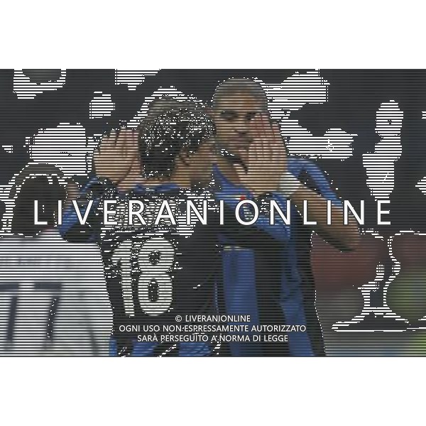 Milano 13-01-2009 coppa italia tim cup 2008/09 inter-genoa 3:1 nella foto hernan crespo e adriano ph marco luzzani/ag aldo liverani s.a.s. 