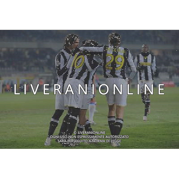 Juventus - Catania Coppa Italia Tim Cup 2008/2009 14-01-2009 Nella foto: esultanza dopo il gol di marco marchionni ©Manuela Viganti/Agenzia Aldo Liverani Sas