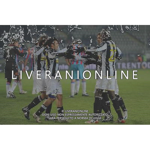 Juventus - Catania Coppa Italia Tim Cup 2008/2009 14-01-2009 Nella foto: esultanza dopo il gol di alessandro del piero festeggiato dai compagni ©Manuela Viganti/Agenzia Aldo Liverani Sas