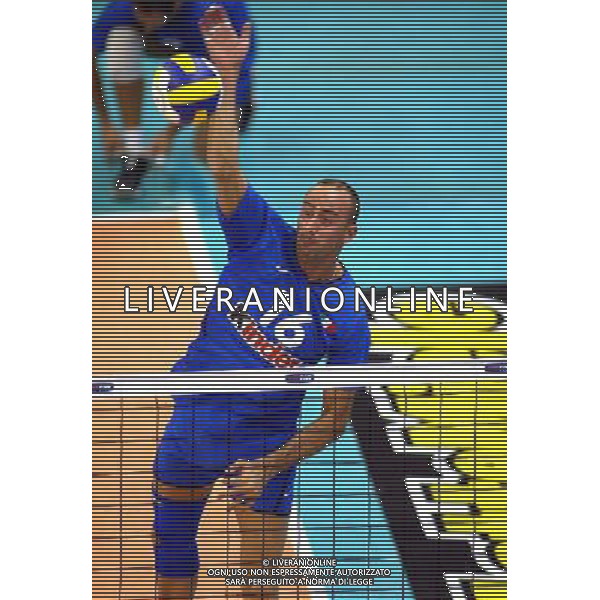 NAZIONALE ITALIANA VOLLEY2003 NELLA FOTO FRANCESCO BIRIBANTI FOTO ALDO LIVERANI