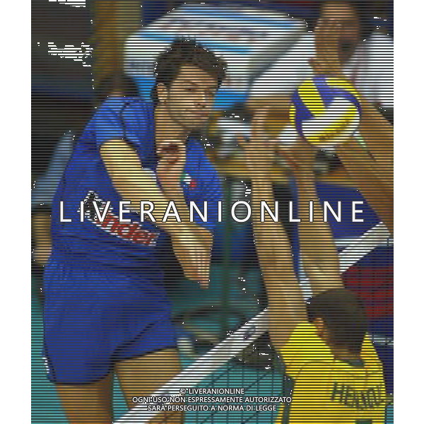 NAZIONALE ITALIANA VOLLEY2003 NELLA FOTO ALBERTO CISOLLA FOTO ALDO LIVERANI