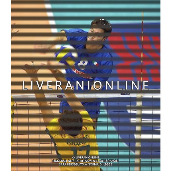 NAZIONALE ITALIANA VOLLEY2003 NELLA FOTO ALBERTO CISOLLA FOTO ALDO LIVERANI