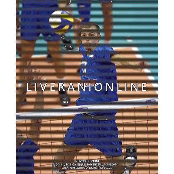 NAZIONALE ITALIANA VOLLEY2003 NELLA FOTO PAOLO COZZI FOTO ALDO LIVERANI