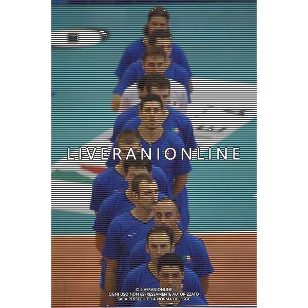 NAZIONALE ITALIANA VOLLEY2003 NELLA FOTO NAZIONALE ITALIANA DI VOLLEY FOTO ALDO LIVERANI