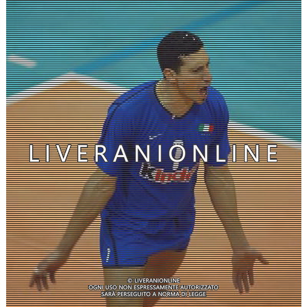 NAZIONALE ITALIANA VOLLEY2003 NELLA FOTO LUIGI MASTRANGELO FOTO ALDO LIVERANI