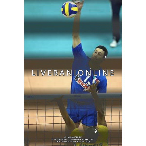 NAZIONALE ITALIANA VOLLEY2003 NELLA FOTO LUIGI MASTRANGELO FOTO ALDO LIVERANI