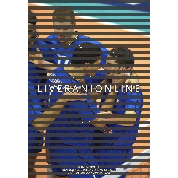 NAZIONALE ITALIANA VOLLEY2003 NELLA FOTO LUIGI MASTRANGELO FOTO ALDO LIVERANI