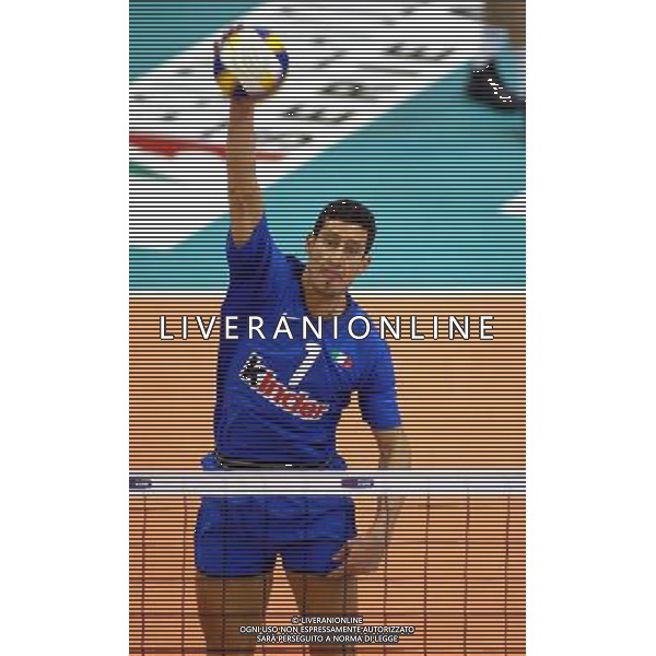 NAZIONALE ITALIANA VOLLEY2003 NELLA FOTO LUIGI MASTRANGELO FOTO ALDO LIVERANI