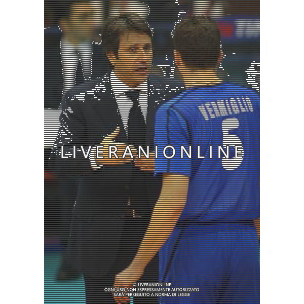 NAZIONALE ITALIANA VOLLEY2003 NELLA FOTO GIANPAOLO MONTALI - VALERIO VERMIGLIO- FOTO ALDO LIVERANI