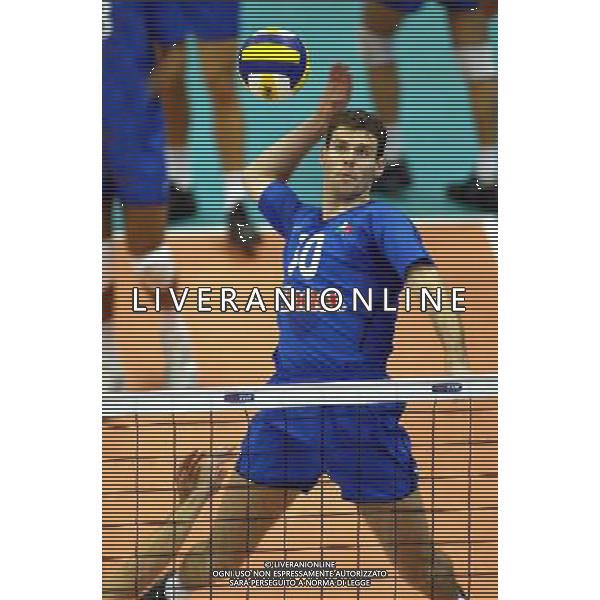 NAZIONALE ITALIANA VOLLEY2003 NELLA FOTO LUCA TENCATI FOTO ALDO LIVERANI