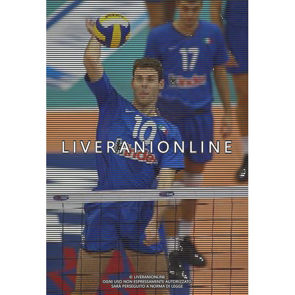 NAZIONALE ITALIANA VOLLEY2003 NELLA FOTO LUCA TENCATI FOTO ALDO LIVERANI