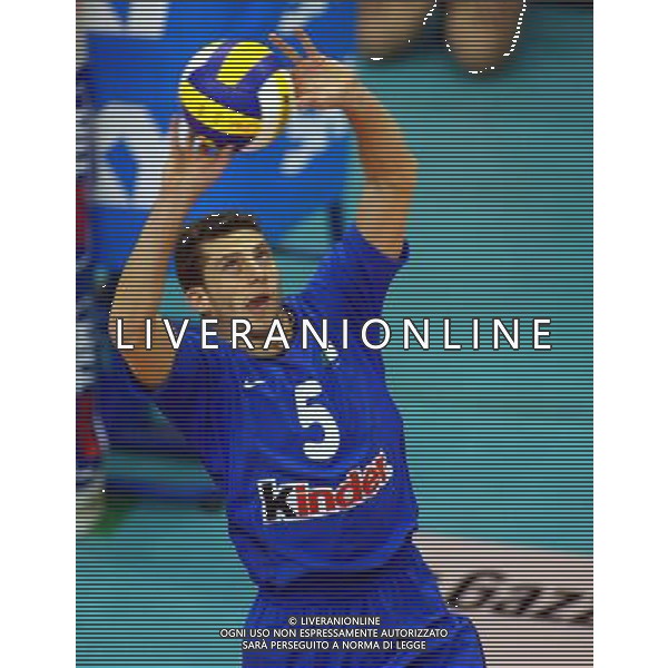 NAZIONALE ITALIANA VOLLEY2003 NELLA FOTO VALERIO VERMIGLIO FOTO ALDO LIVERANI