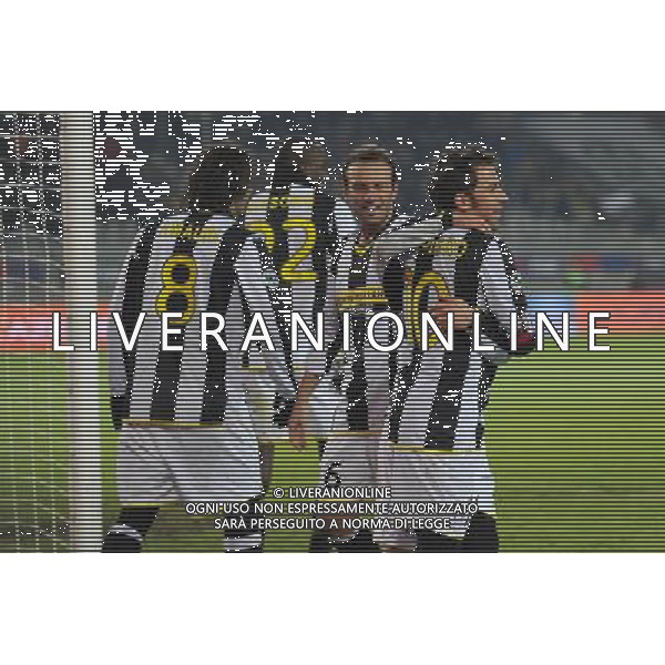 Juventus - Catania 14-01-2009 Coppa Italia Tim Cup 2008/2009 Nella foto: abbracci Esultanza della juventus dopo il gol di Sebastian Giovinco con alessandro del piero ©Manuela Viganti/Agenzia Aldo Liverani Sas