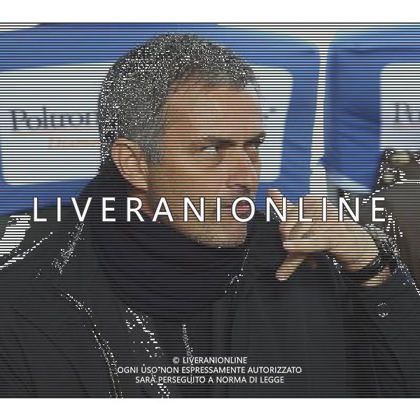 Inter -Roma 21/01/2009 Calcio Coppa Italia Tim Cup 2008-2009 Nella foto Jose\' Mourinho Foto Agenzia Aldo Liverani Sas