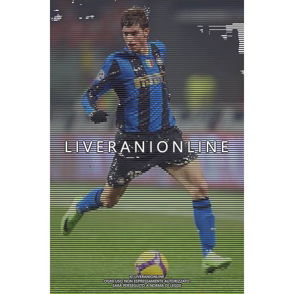 Inter -Roma 21/01/2009 Calcio Coppa Italia Tim Cup 2008-2009 Nella foto Santon davide Foto Agenzia Aldo Liverani Sas