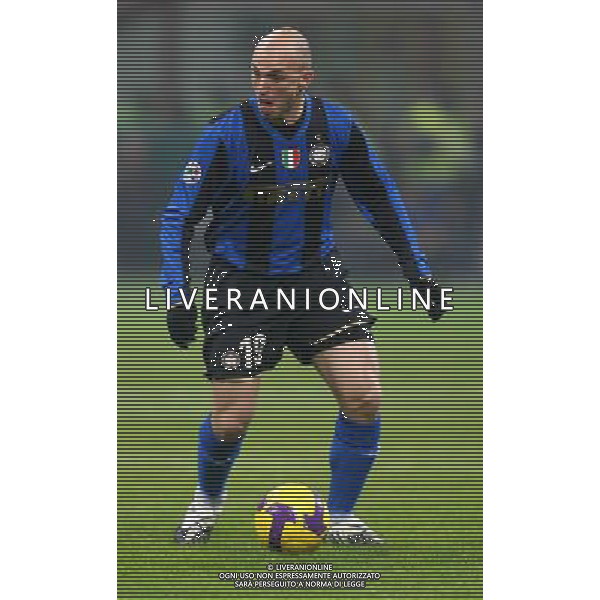 Inter - Roma 21/01/2009 Calcio Quarti di Finale di Coppa Italia Tim Cup 2008-2009 Nella foto Esteban Cambiasso ph Agenzia ALDO LIVERANI Sas