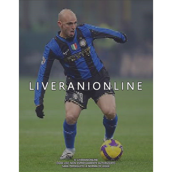 Inter - Roma 21/01/2009 Calcio Quarti di Finale di Coppa Italia Tim Cup 2008-2009 Nella foto Esteban Cambiasso ph Agenzia ALDO LIVERANI Sas