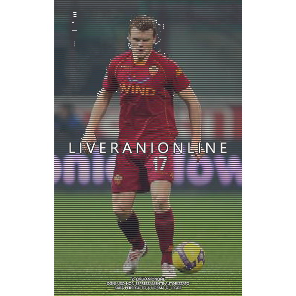 Inter - Roma 21/01/2009 Calcio Quarti di Finale di Coppa Italia Tim Cup 2008-2009 Nella foto john arne Riise ph Agenzia ALDO LIVERANI Sas