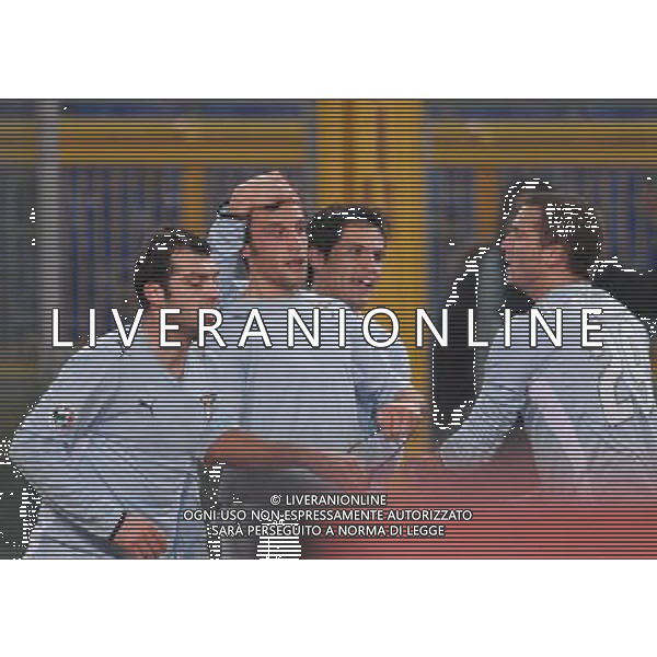 Lazio vs Torino 22/01/2009 Coppa Italia TIM CUP 2008/2009 - Quarti di finale - nella foto: esultanza di Stefano Mauri festeggiato dai compagni dopo il gol del 2 a 1 ph. Corradetti / ag. Aldo Liverani Sas 