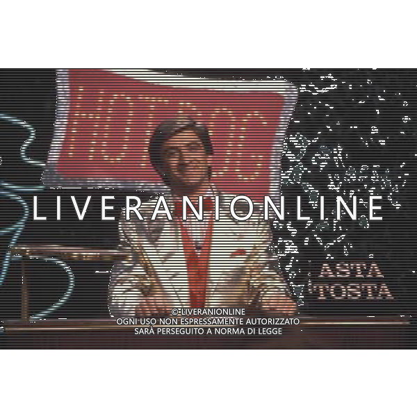 TRASMISSIONE TELEVISIVA\'DRIVE-IN\' 1982 NELLA FOTO EZIO GREGGIO AG ALDO LIVERANI